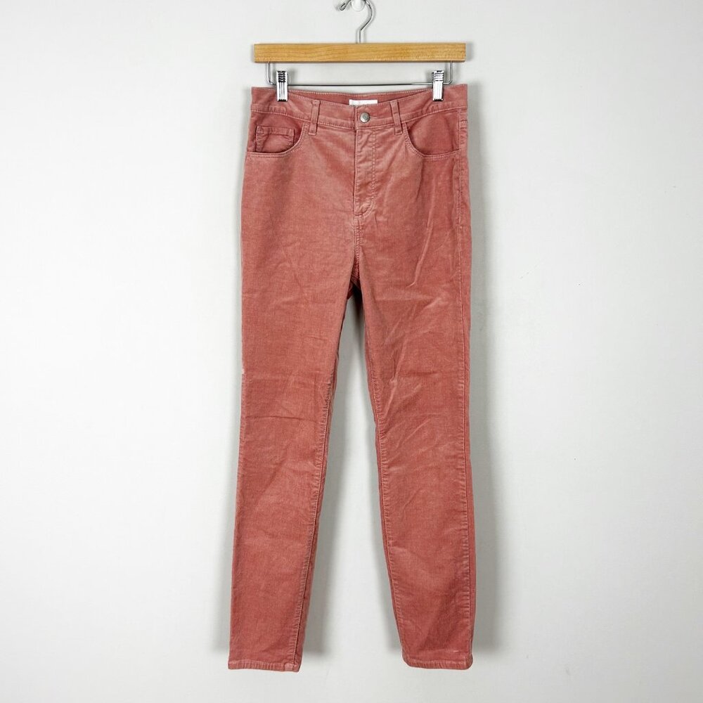 Loft Ballet Pink Corduroy‎ Slim Pants Spring Balletcore Size 28/6 Women's